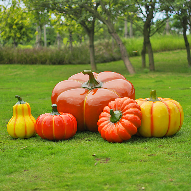 大型仿真水果蔬菜雕塑采摘园农场草莓造型农产品装饰南瓜摆件模型绿