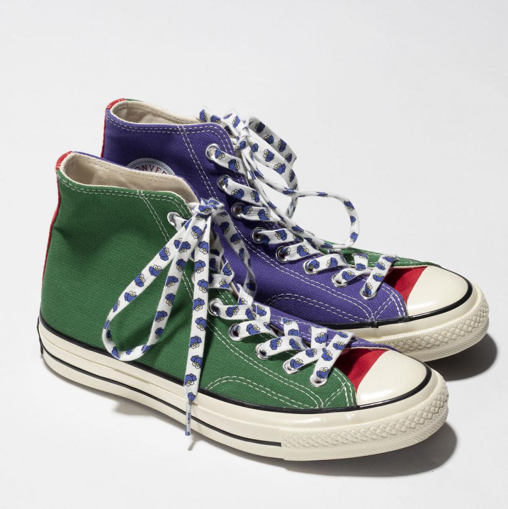 定制图案鞋带个性百搭帆布鞋潮流可爱情侣鞋带 白灰kaws鞋带1对/2根