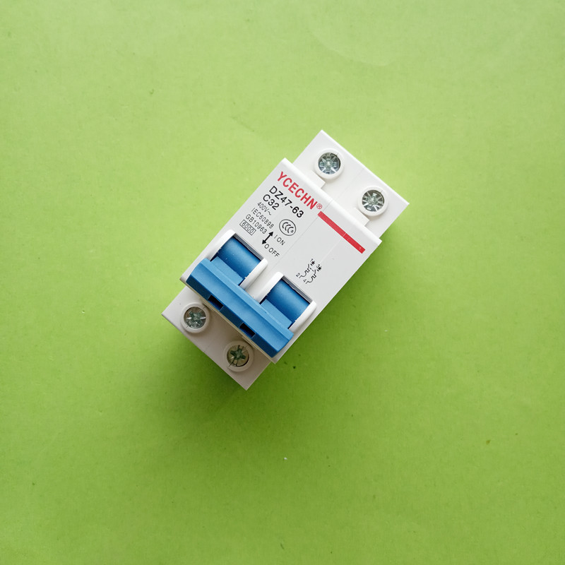 2p32a空开断路器c32家用空开双极dz47过载短路跳闸保护40a2p