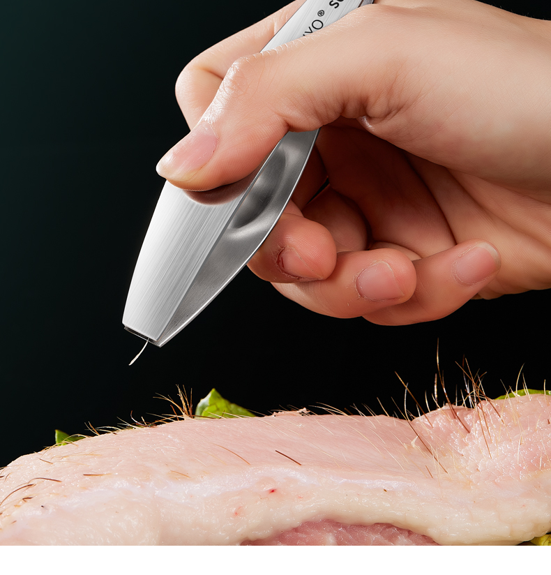 2021拔鸭毛神器德国猪毛夹不锈钢厨房家用拔毛神器鱼骨夹子鸡鸭毛镊子