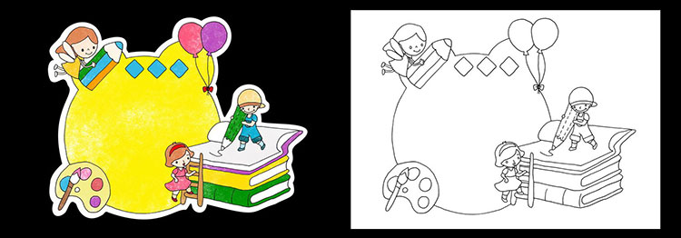 读书卡手抄报小学生阅读记录手绘模板手工创意儿童好书卡a4 竖版a版12