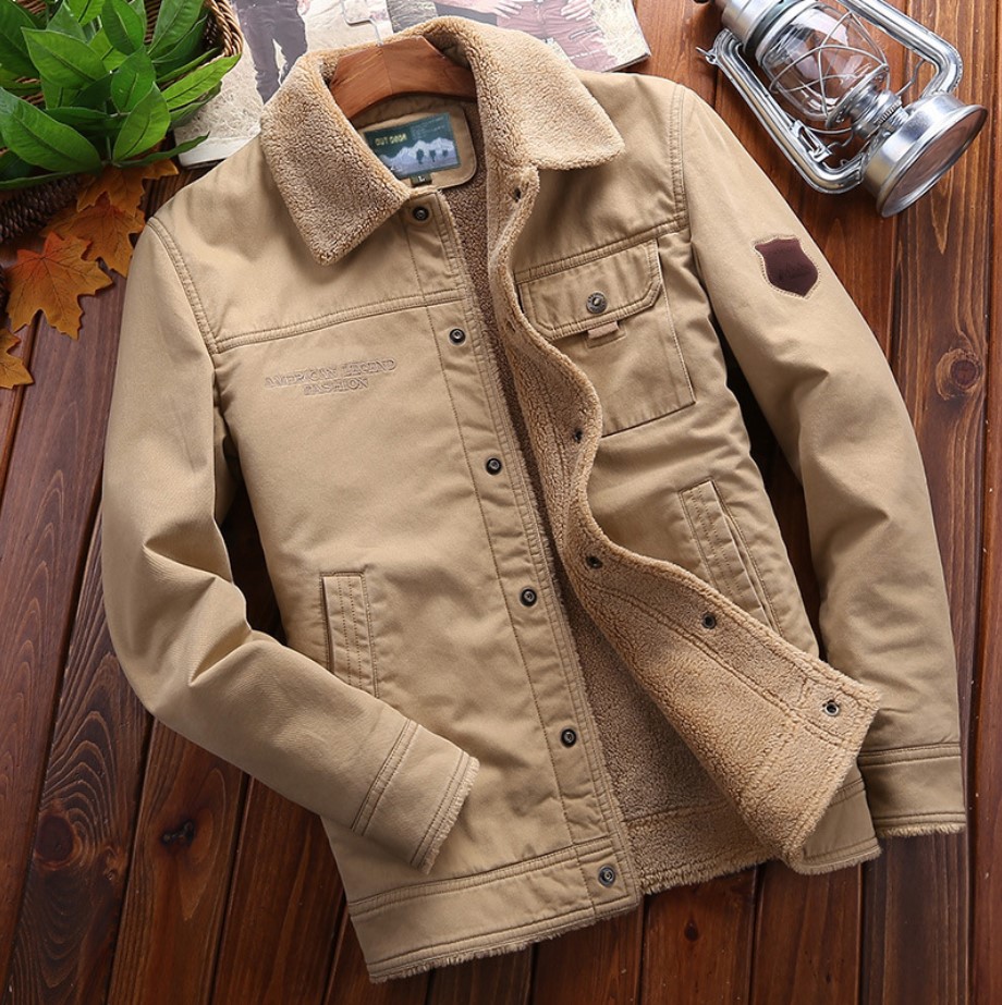 美式复古n1海军甲板服ma1加绒加厚秋冬棉衣n1羔羊绒夹克男季棉服军