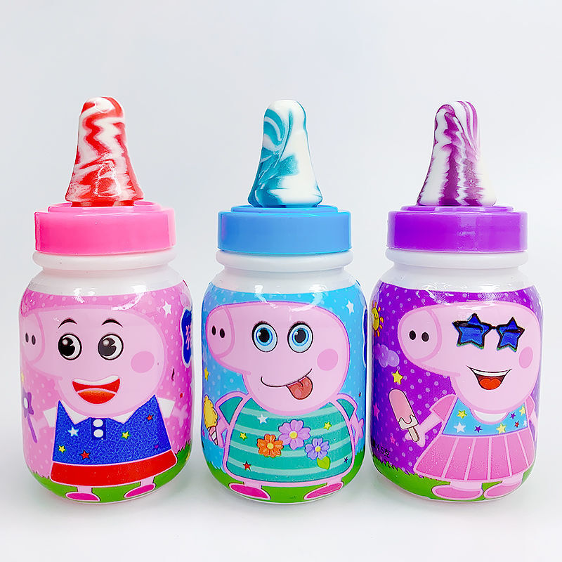 奶嘴糖奶瓶糖1-60支佩奇琦琦糖果儿童礼物不哭网红零食棒棒糖糖果