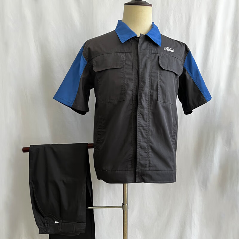 予瑾 福特工作服新款汽车4s店短袖夏季售后车间工装套装定制维修汽修