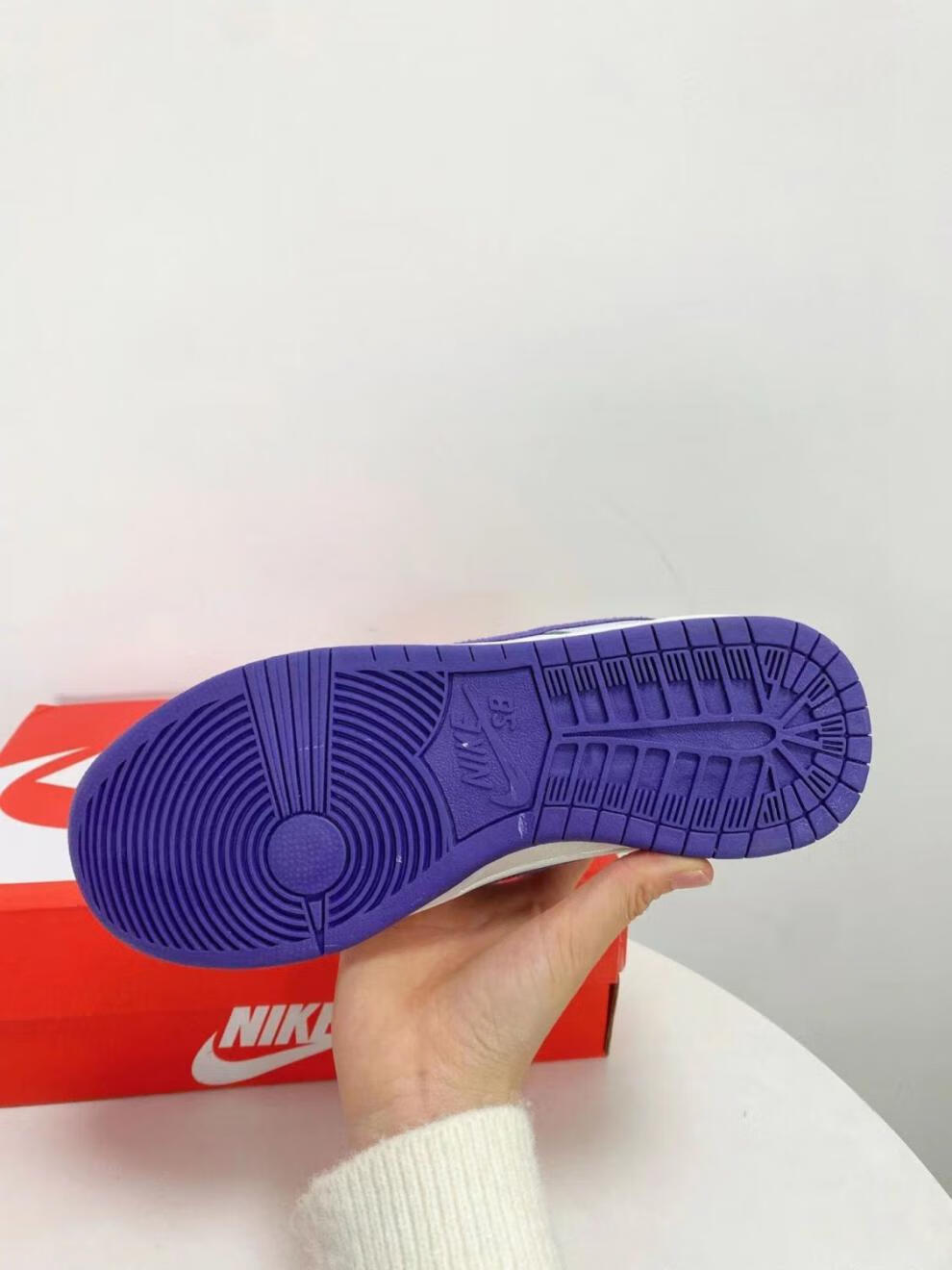 耐尅联名dunk sb薰衣草色配色扎染 莆田公司级男女情侣款流行运动