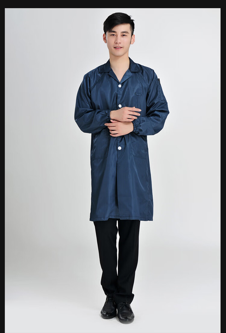 静电衣大褂 服电子厂男女长款工作服带帽车间无尘服无尘衣防尘工作服