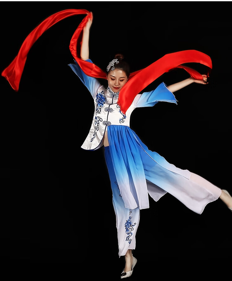 秧歌红绸带舞蹈绸子大红绸布长彩带年会绸缎腰鼓带扭秧彩子混天绫3米