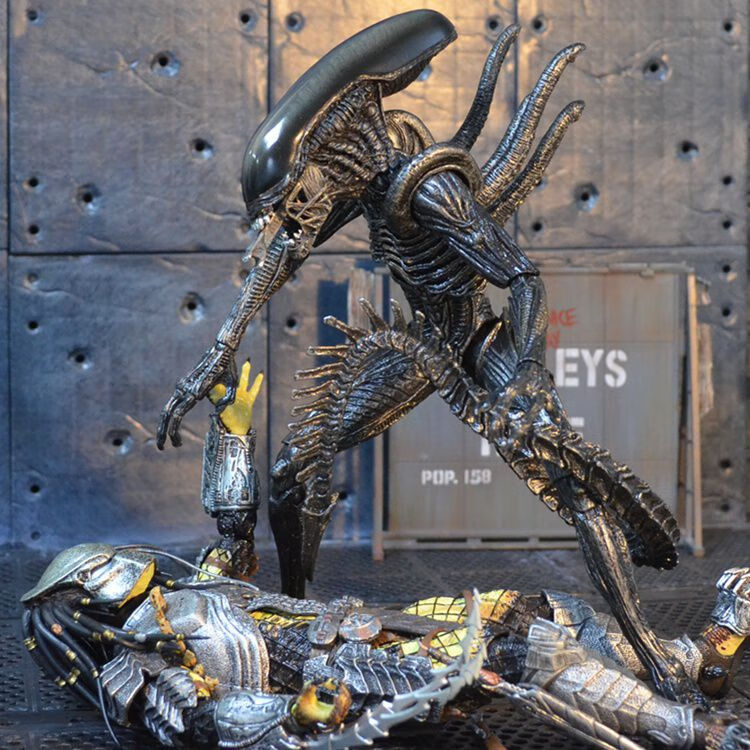 异形neca异形大战铁血战士avp契约异型alien模型可动玩具礼品ex豪华版