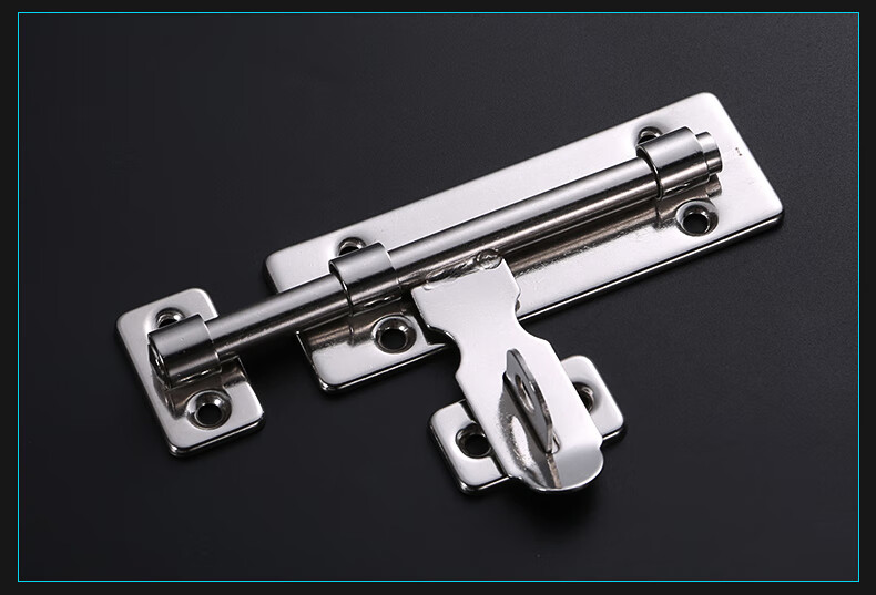 简易门锁室内卫生间厕所插销门栓卡式衣柜不锈钢门扣搭扣固定老式4寸