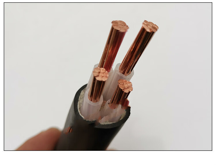 国标铜芯电缆yjvyjv222345芯10162535平方户外电缆线铜线4芯16平方米