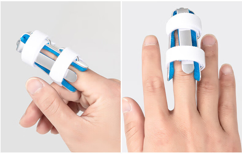 手指固定夹板指套护指关节弯曲保护套支具护套医用伸直器四片型中通