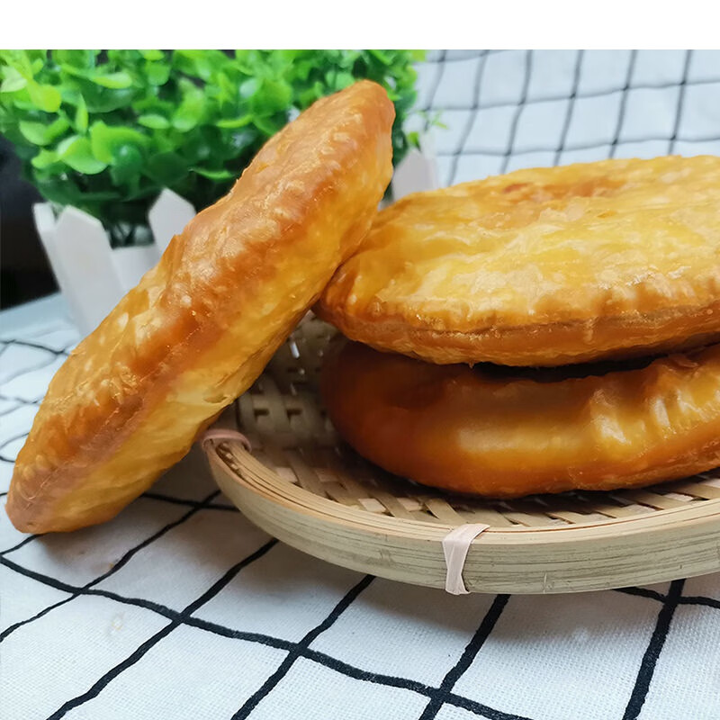 甘肃油饼馍馍回民油香酥馍饼面休闲美食早餐老式手工油饼单个100g10个