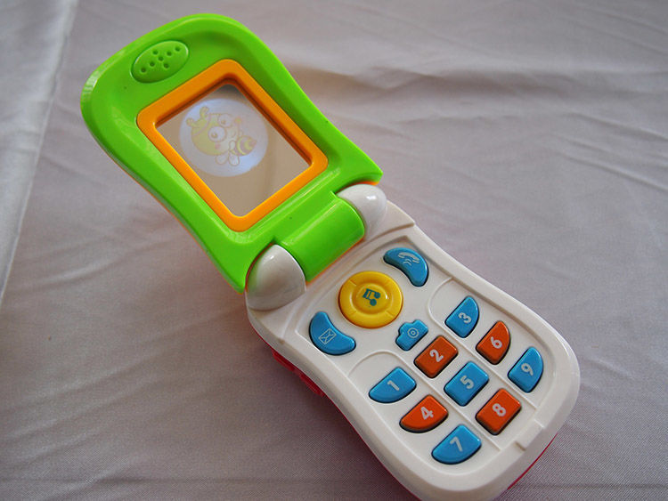 迷铭乐 儿童手机玩具1-3岁音乐电话婴幼翻盖仿真卡通男孩女孩公主宝宝