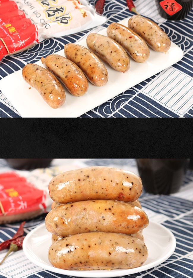 印迹火山石烤肠 600g 印迹火山石烤肠纯肉烤肠台式热狗 冷冻半成品