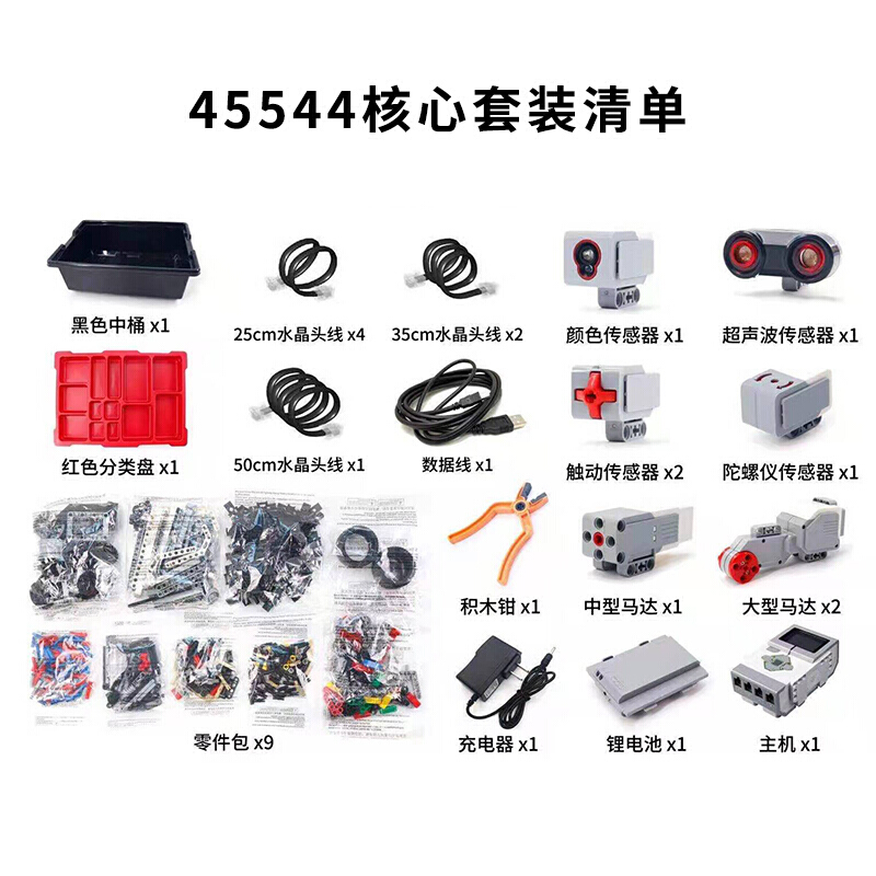 定制edg必胜乐高ev3教具国产教育版45544核心45560编程机器人套装stem