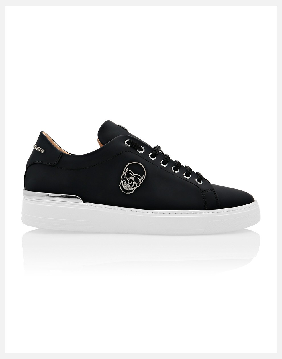 philipp plein 菲利普普兰 男士牛皮骷髅徽标板鞋休闲运动鞋 msc3136