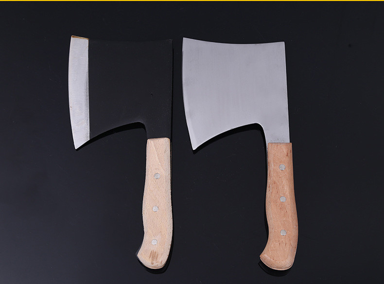 定做斧/锰钢锻打/排骨剁斧/斩骨小斧头黑白金刚锋利无比 黑色金刚款