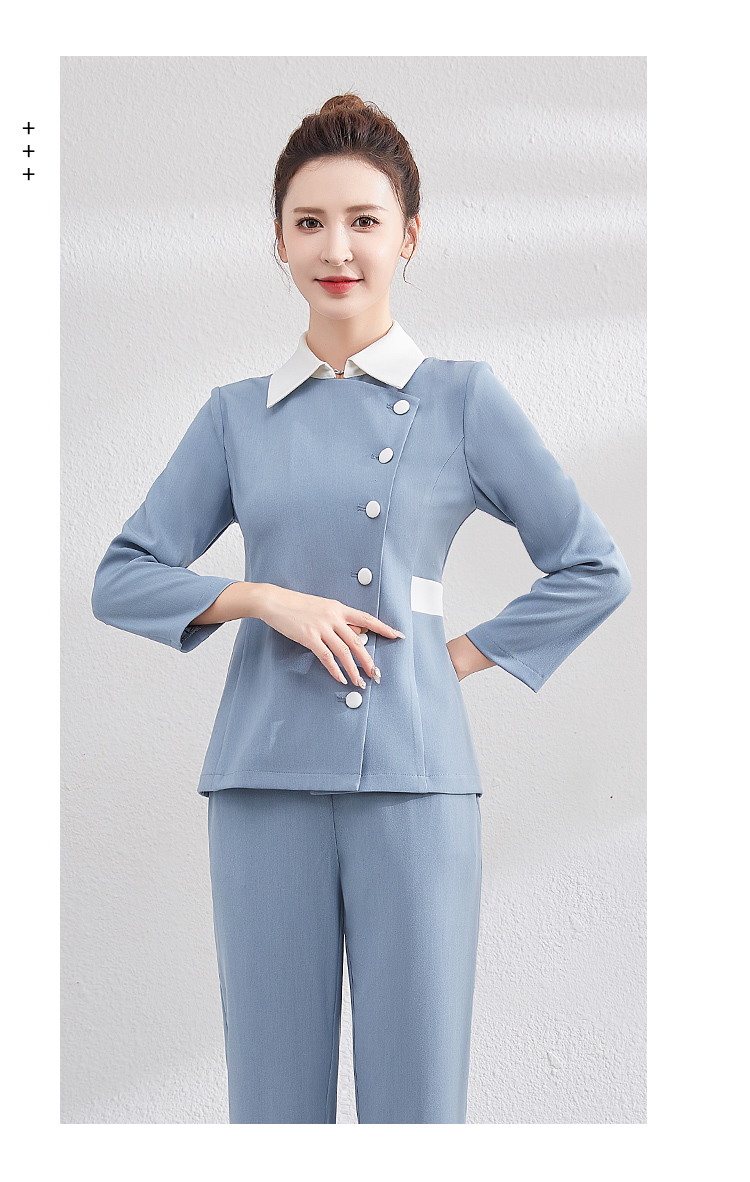 高端会所美容技师工作服秋冬高端美容院工作服女秋酒店服务员工衣zu浴