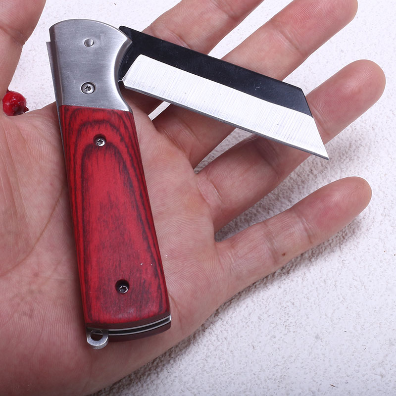 园艺手工锋钢折叠嫁接刀芽接刀果树接木刀削木刀户外随身小刀黑色