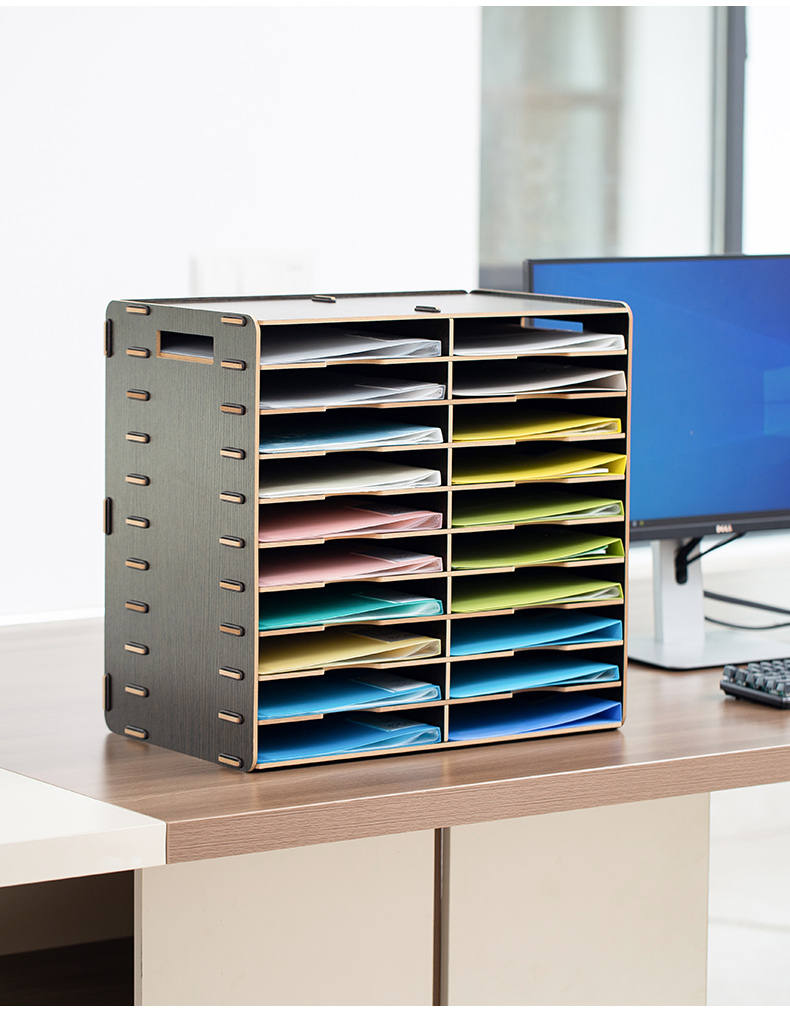 档案分类办公收纳用品资料架子senmu 枫木色-宋兔子【图片 价格 品牌