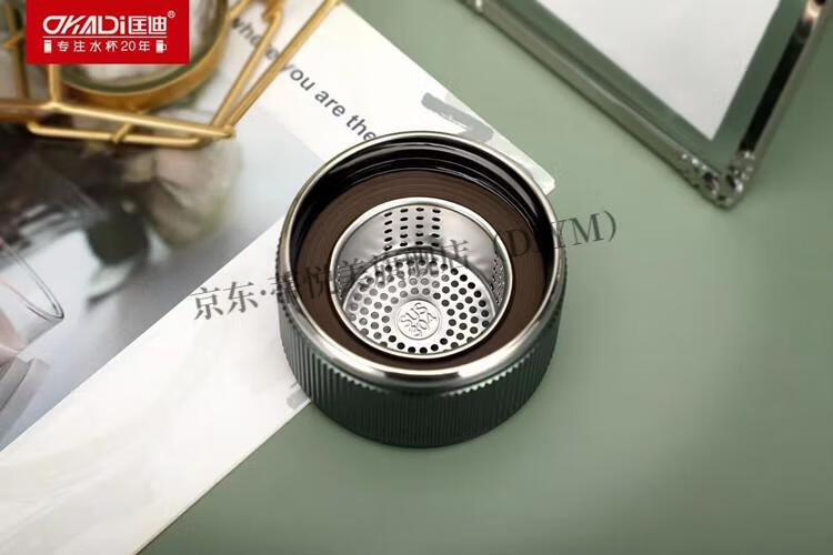 匡迪水晶玻璃杯 匡迪双层玻璃杯茶水分离泡茶杯男女高高硼硅小容量