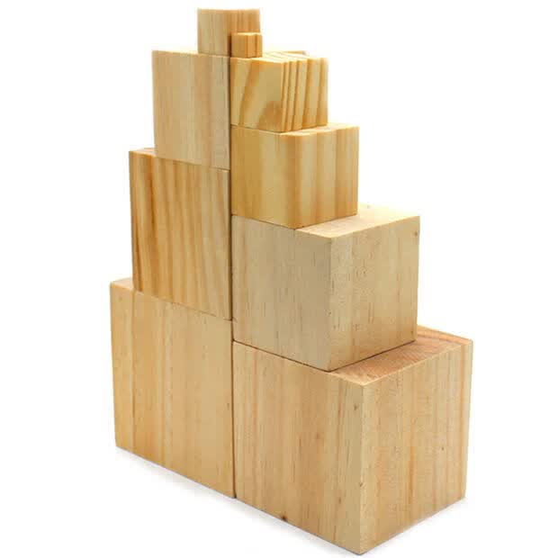 松木方小木块手工小制作实木原木头块长方形垫高实木定制定做 3.5*3.