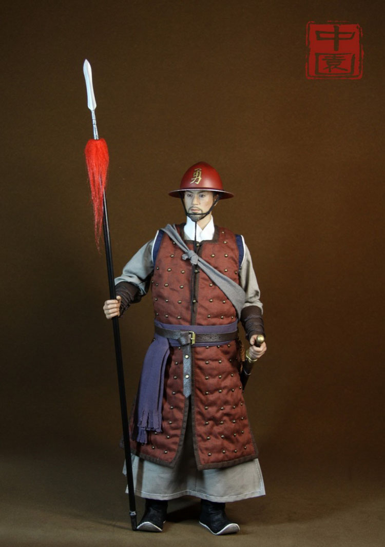 明朝系列兵人中园 zoy004 1/6 万历朝鲜战争 明军 可动古代 现货