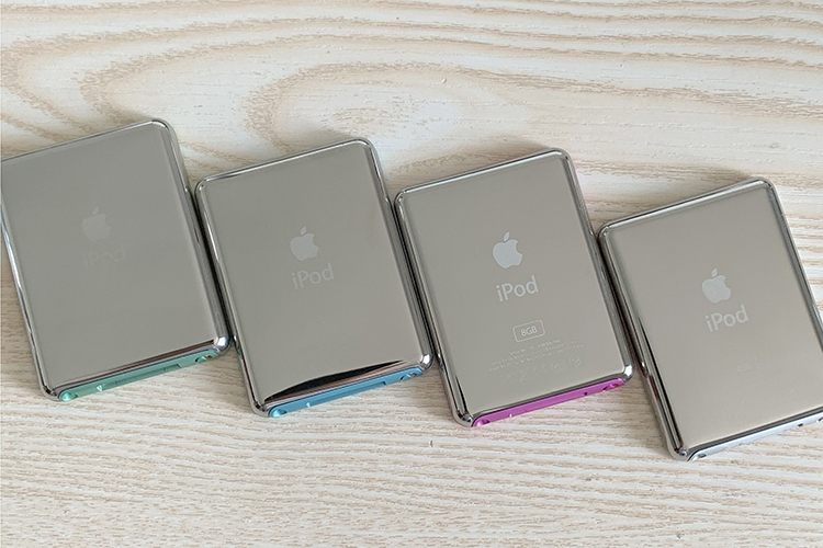 苹果随身听ipodnano3代小胖子4g8gmp4mp3运动播放器帮下歌绝版99新8g