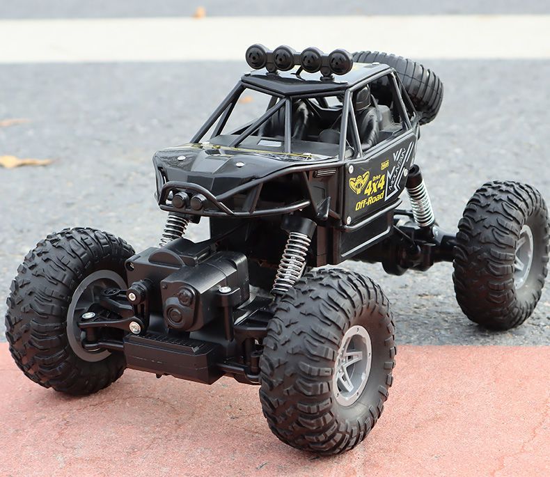 遥控车高速四驱攀爬车越野玩具超大合金越野车充电动遥控汽车儿童红