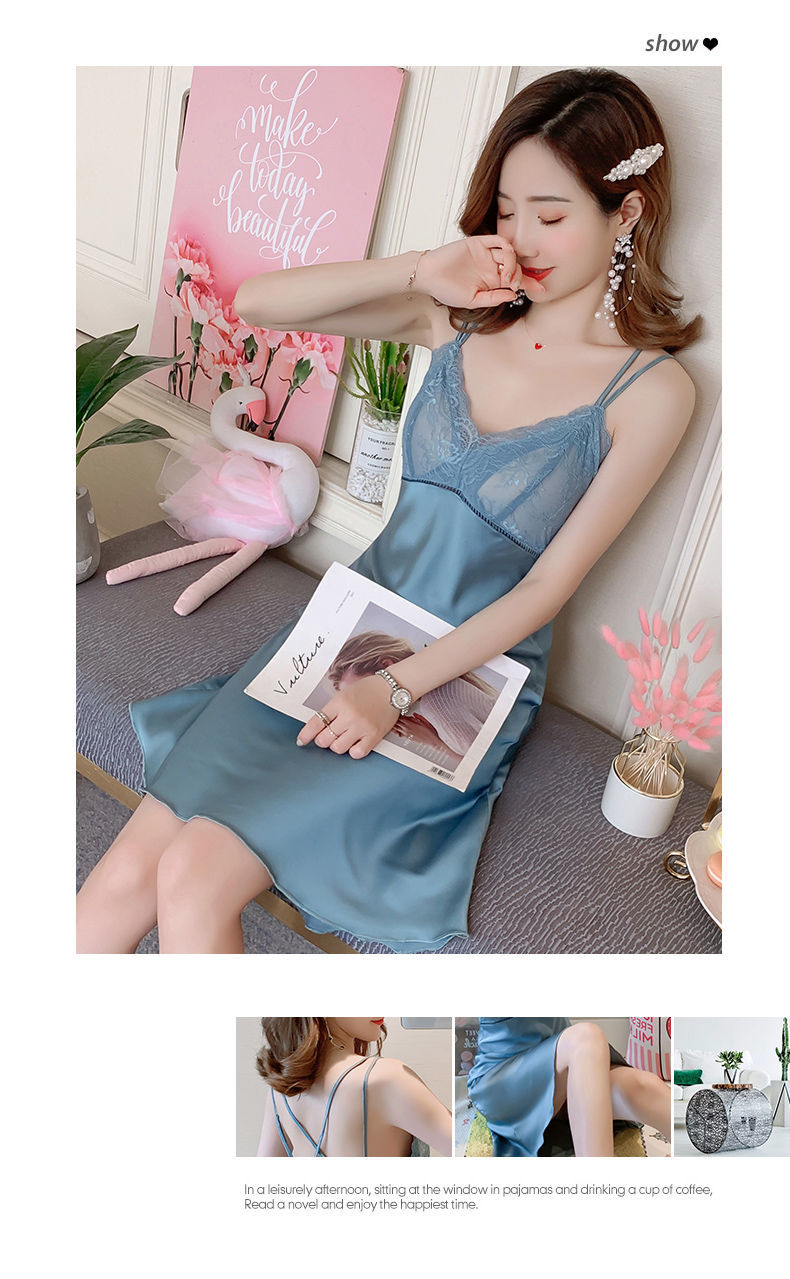 情趣内衣jk套装sm丁字裤夏季新款性感吊带睡裙美背冰丝薄诱惑情趣私房