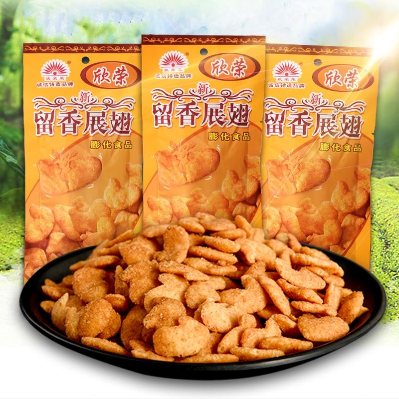 办公室80后怀旧休闲小零食薯片小吃韵果 留香展翅10袋【图片 价格