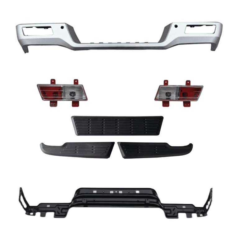 适配东风锐骐皮卡后保险杠新锐骐p11铁后杠防撞杠后护杠踏皮胶垫塑料