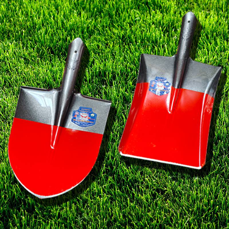 铁锹农用工具木柄大号钢锹铁锨锰钢小铲子尖头方锹挖土种地铁锹铲 桔