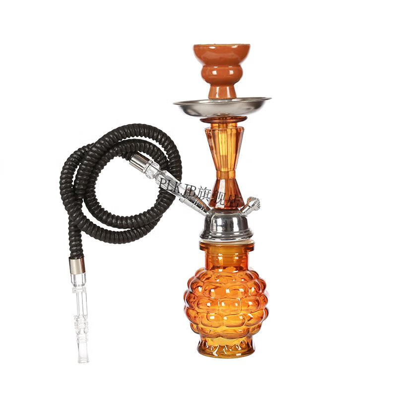 玻璃过滤酒吧水烟壶全套烟膏shisha小号家用便携 a8单管【图片 价格