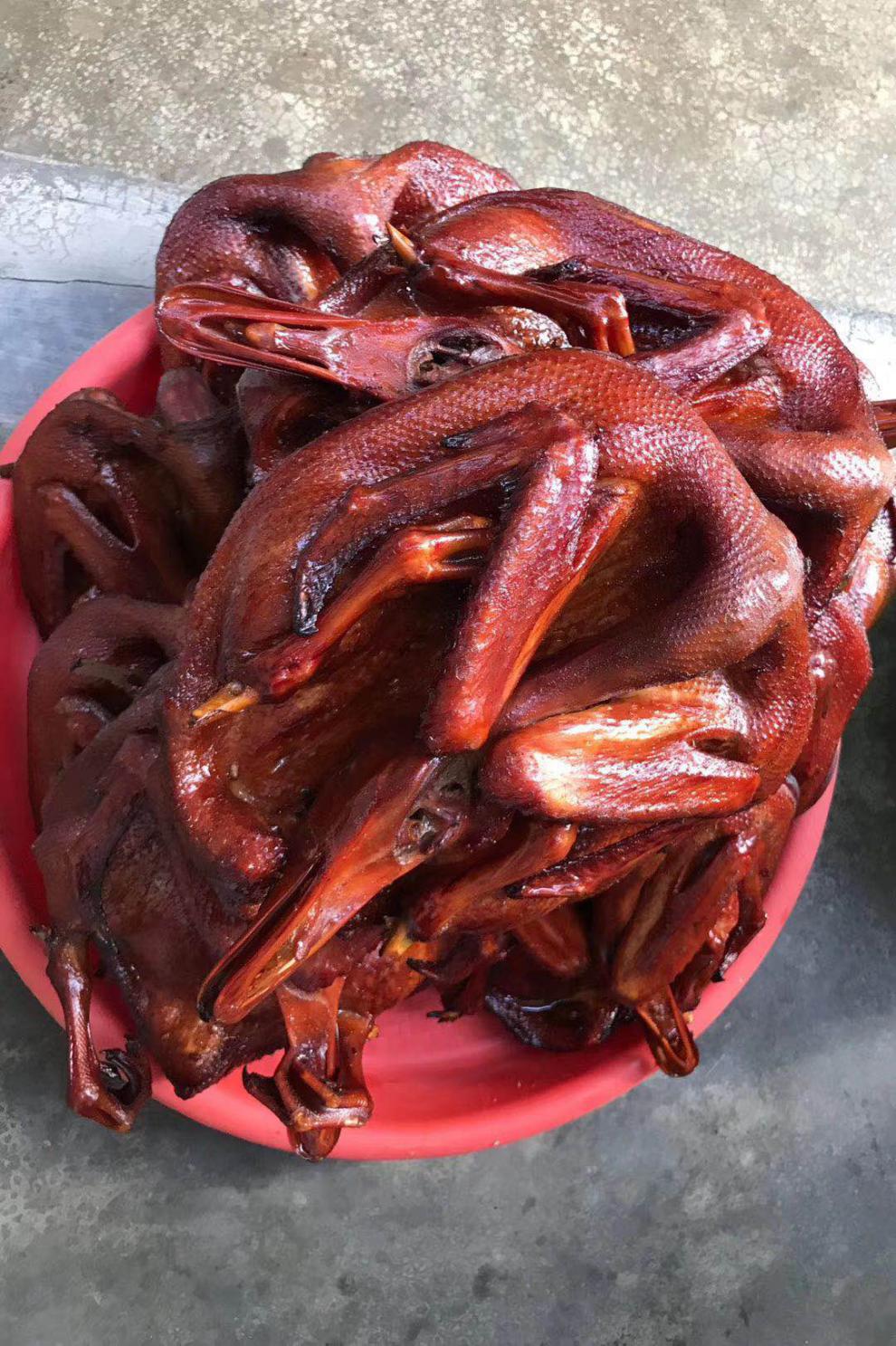 潮汕特产熏鸭脯舌尖上的中国美食 甘蔗烟熏峡山鸭脯烤鸭整鸭肉【图片