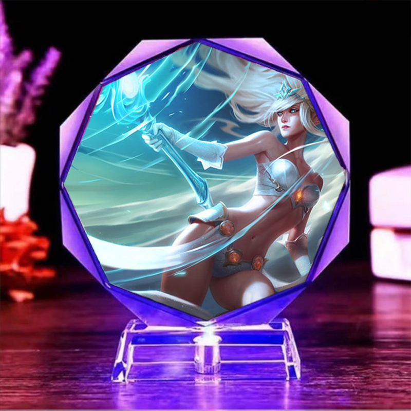 六一礼物lol英雄联盟发光小夜灯男朋友女生闺蜜的生日礼物周边水晶