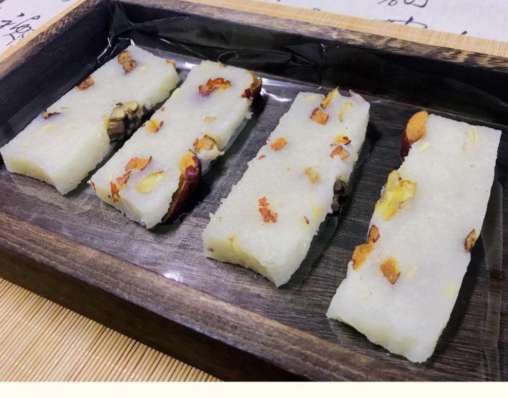 崇明糕上海特产 老味道纯手工传统糯米糕 核桃红枣糕现做现卖蒸糕 1斤