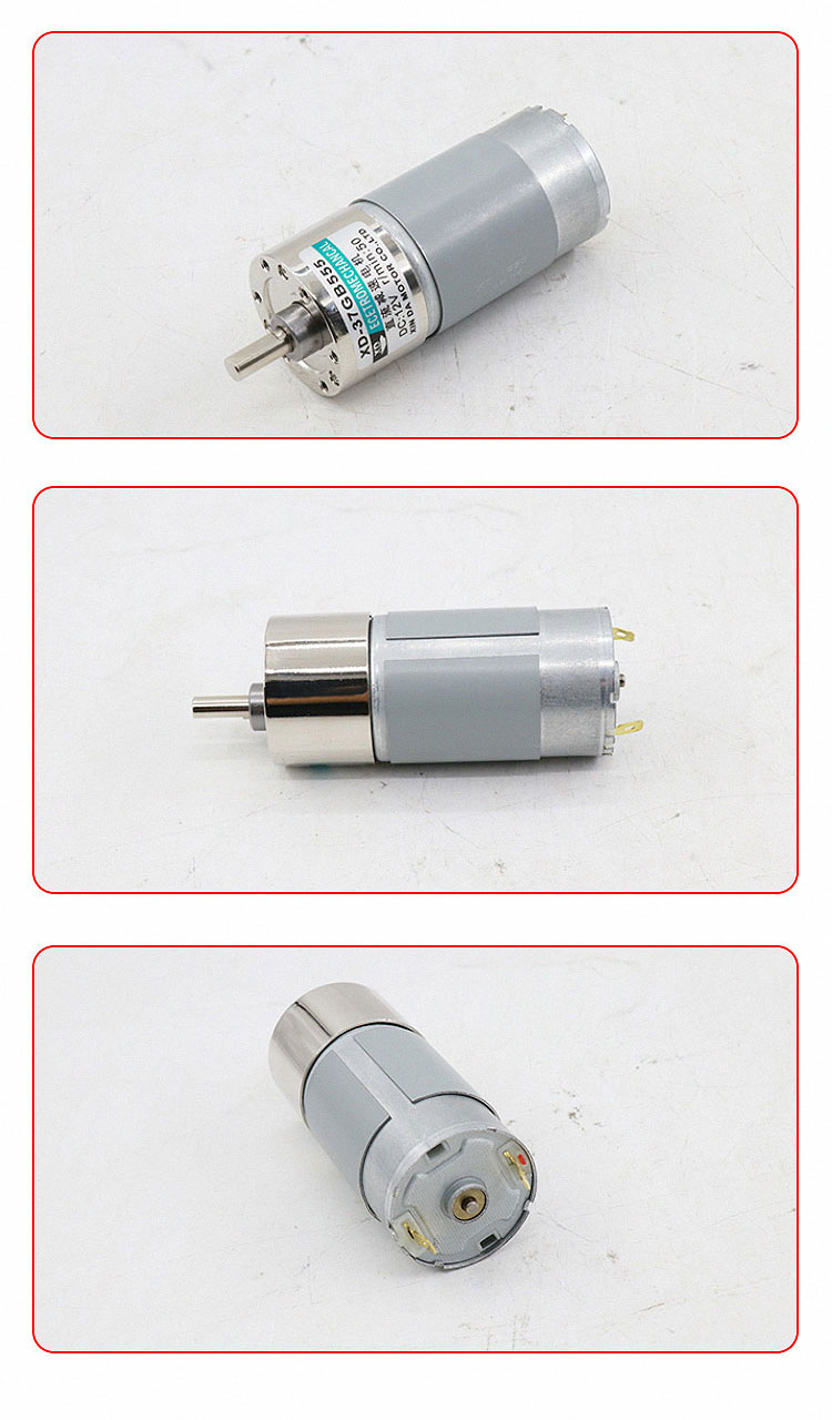 适用555直流电机12v24v大扭矩微型减速可调速正反转低速小型电动马达