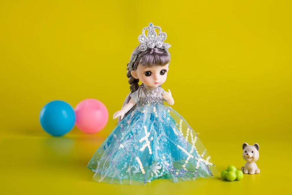 17厘米芭比娃娃公主一套可换装bjd仿真洋娃娃女孩玩具生日礼物 蝴蝶