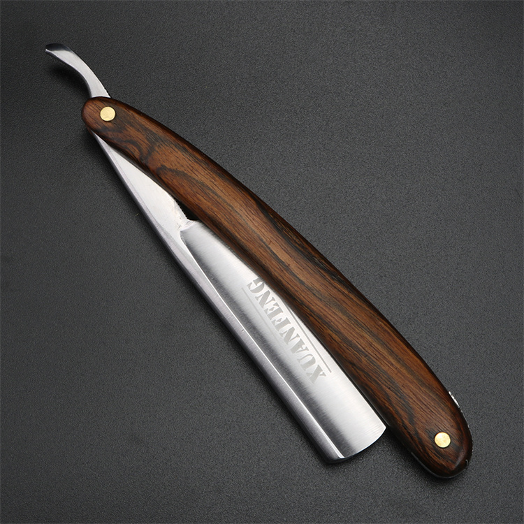 老式折叠刮胡刀 精磨款老式剃刀刮胡刀手动刮脸男士美发理发店专用