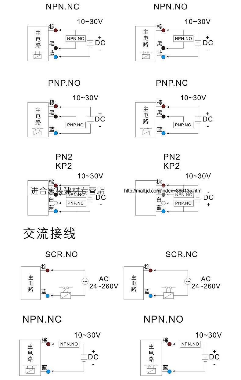 希力吉 开关-传感器 磁性 霍尔接近开关三线常开 njk-5002c【图片