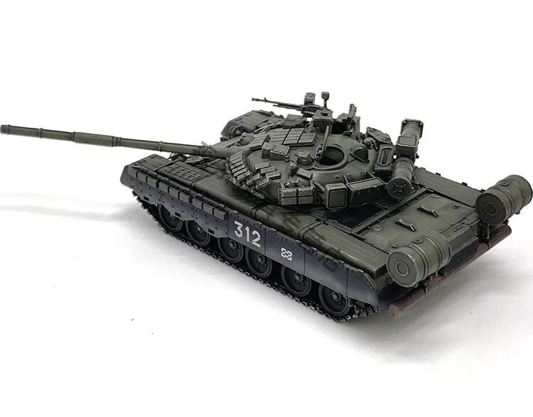 坦克模型1:72 俄罗斯 t80 t-80bv主战坦克 红蜡灯罩拼接履带大量蚀刻