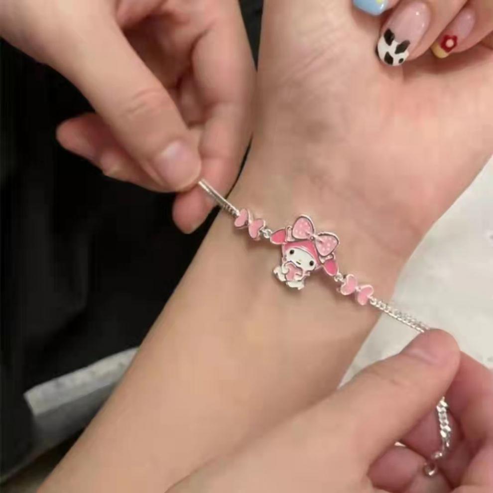 新三丽鸥美乐蒂玉桂狗情侣闺蜜手链女ins甜美可爱少女心学生礼物
