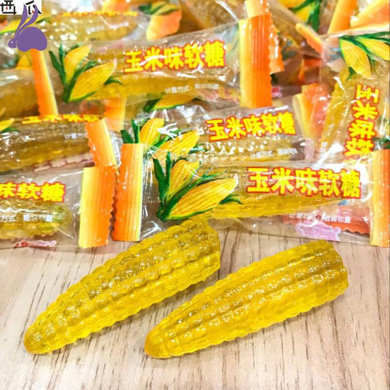 玉米糖软糖 情趣 调情透明水晶款加长款情侣零食品会所按摩毒龙 1斤