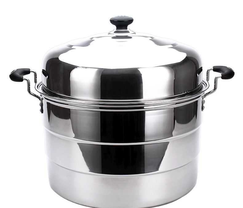 闷罐蒸锅特大号不锈钢蒸锅超大容量多层大锅酒店食堂大口锅特厚三层38
