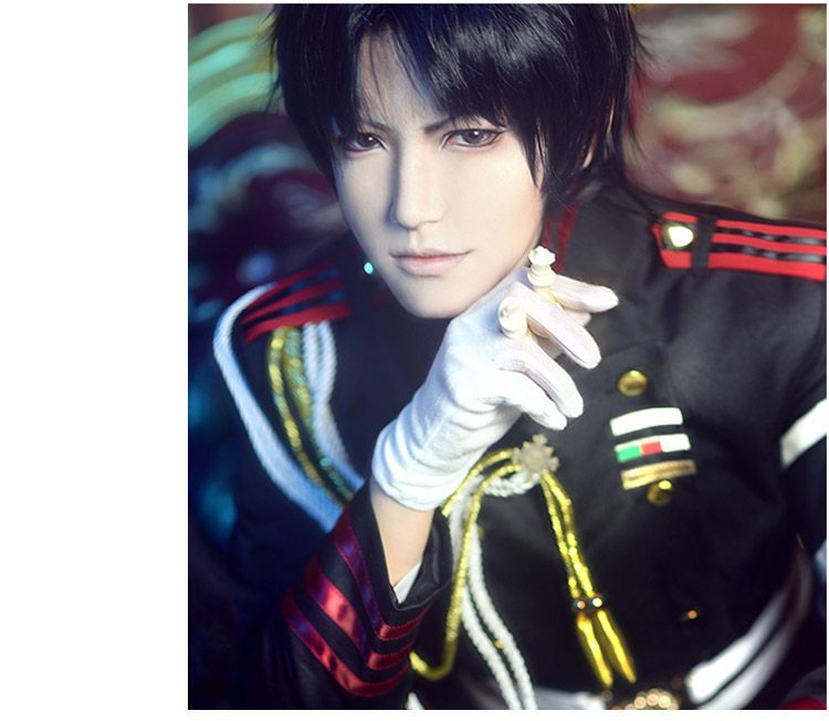 终结的炽天使cos女男装制服一濑红莲军装柊深夜刀剑cosplay表演服 剑