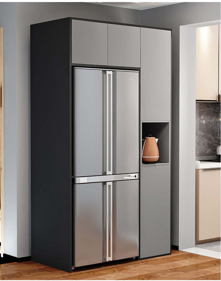 60歌胜朗轻奢餐边柜厨房冰箱柜子组合储物柜现代简约洗衣机一体靠墙