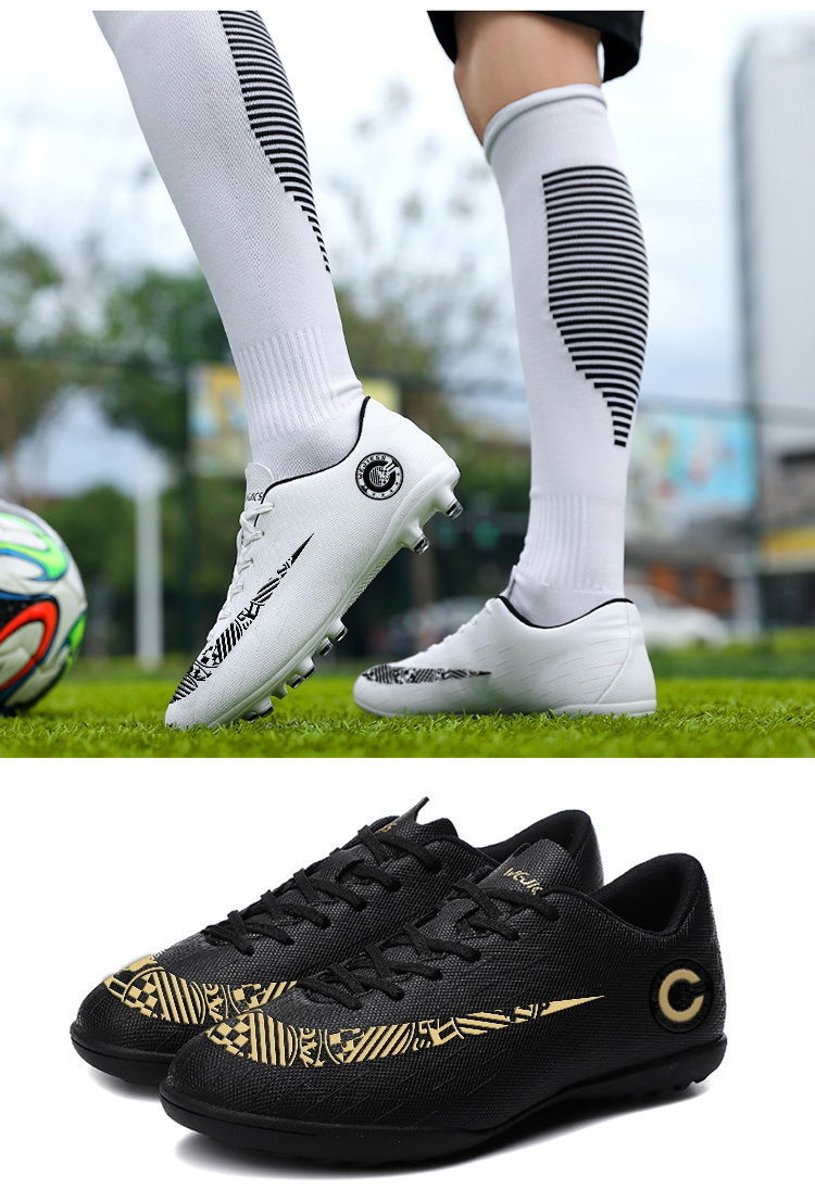 c罗刺客足球鞋通用学生tf碎钉训练鞋儿童生防滑比赛运动鞋8058碎钉