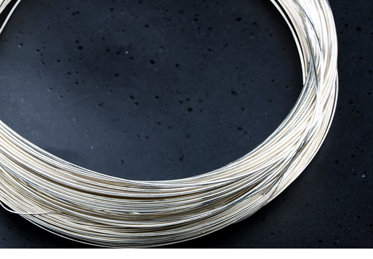 庄梦蝶925银银丝银银丝细丝软丝素银项链手链diy配件材料线材银线丝粗