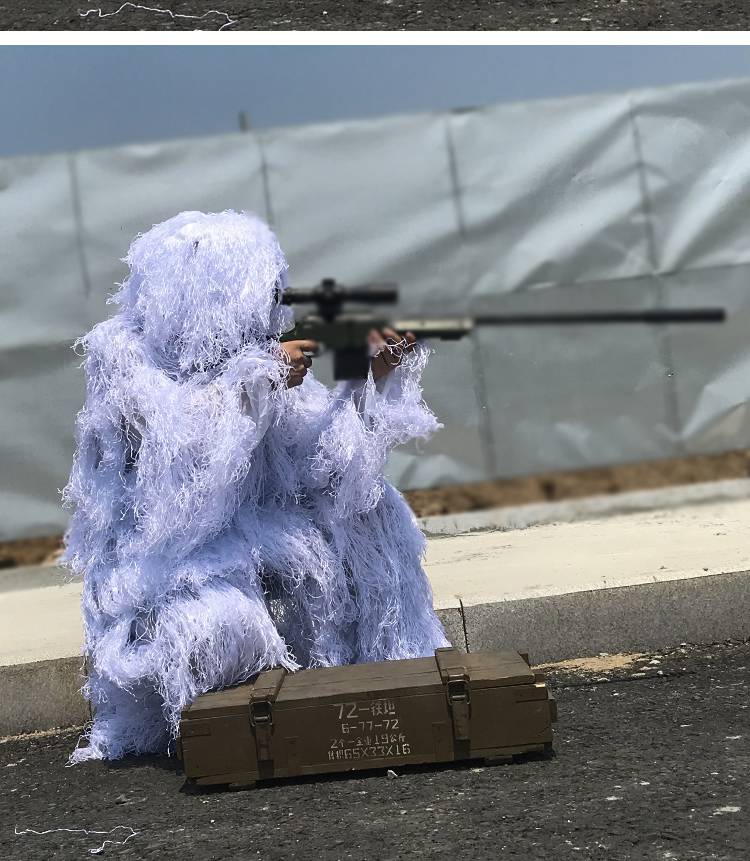 吉利服极地服雪地吉利服儿童真人丛林隐身伪装衣绝地求生吃装中童丛林